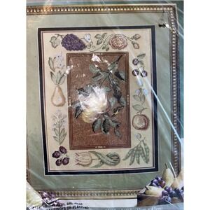 Heritage Collection by Elsa Williams Needlepoint PEARS #06014 Canvas‎ NOS Sealed